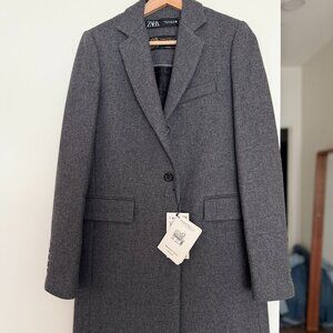 NWT Zara Buttoned Coat